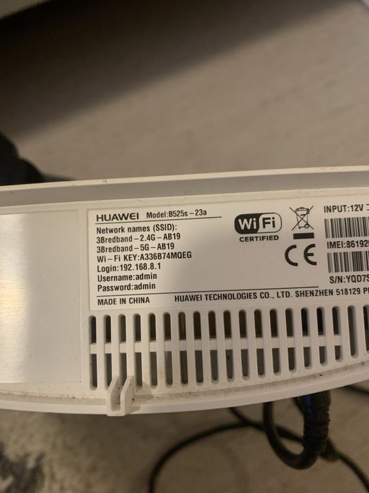 Роутер HUAWEI Model:B525s -23a