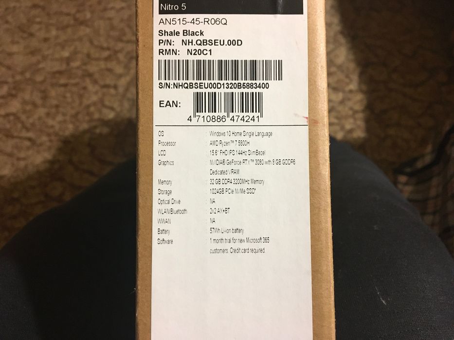Продам игровой ноутбук acer Nitro 5