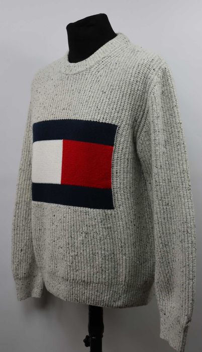 Tommy Hilfiger męski wełniany sweter rozmiar S