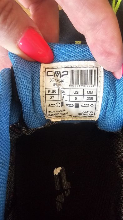 Buty CMP trekking kids rigel Low wp 3Q13244 jak nowe r. 37