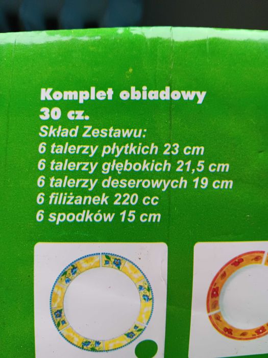 komplet obiadowo kawowy z czasów prl