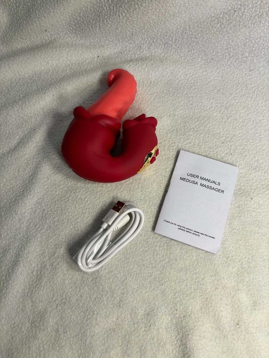 Masażer wibracyjny MEDUSA MASSAGER silikonowy USB – nowy