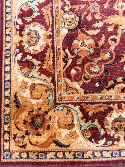 Dywan agnella agnus rejent 100% wełna woolmark burgund 2mx3m