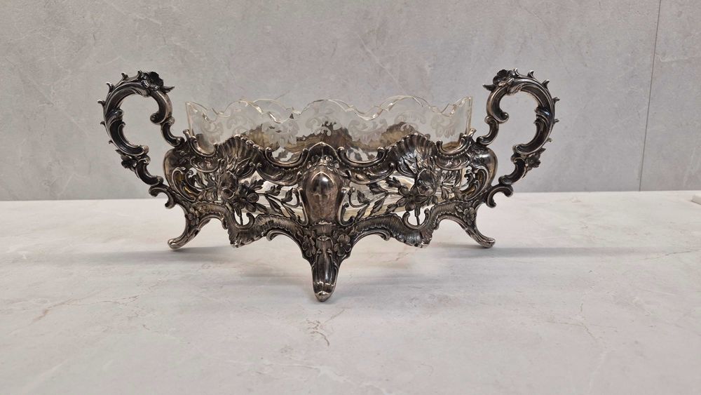 Żardiniera srebro pr 830. 1901r Dania Carl Mortensen