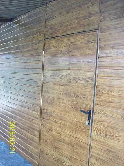 drewnopodobny garaż z zadaszeniem 2m 4x6 multigloss profil ocynk