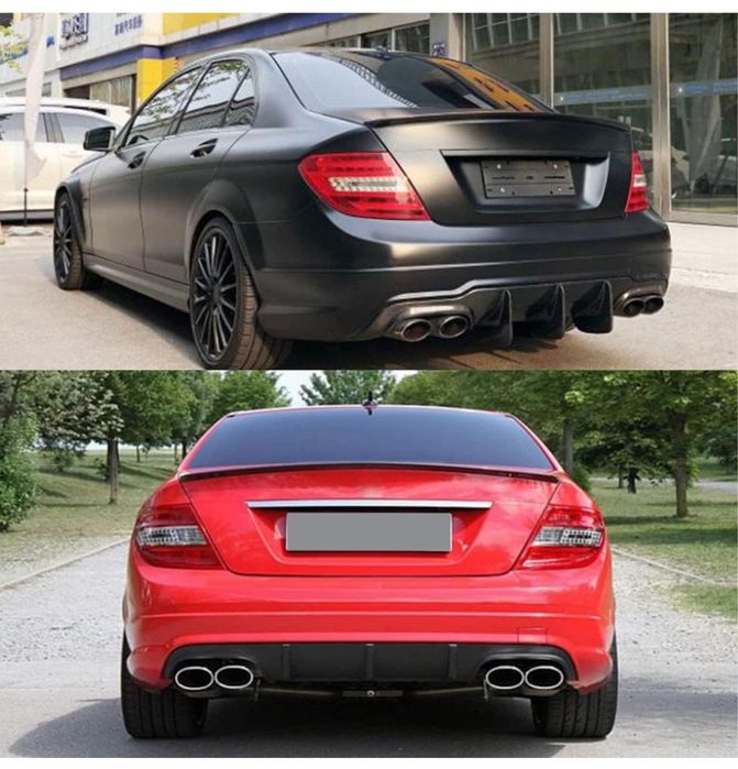 LIP SPOILER AILERON MERCEDES-BENZ W204 C63 AMG NOVO EM CAIXA