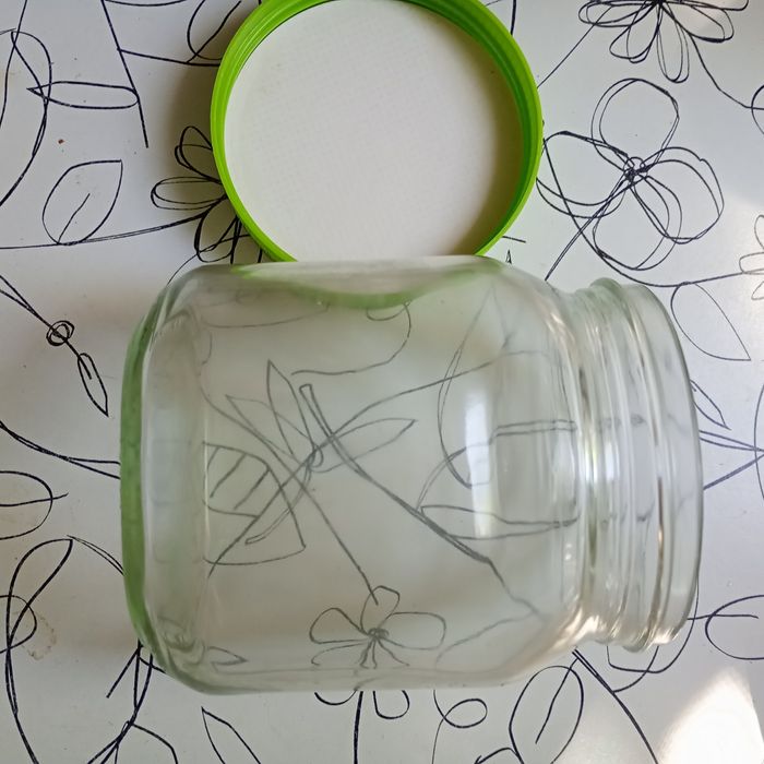 Банка скляна 400мл з кришкою