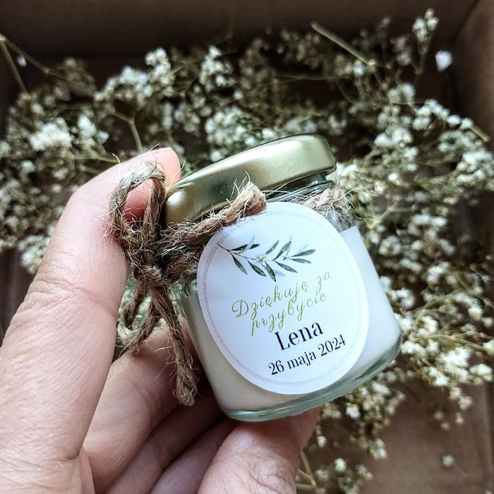 Świeczki upominki podziękowania komunia ślub wesele itp.