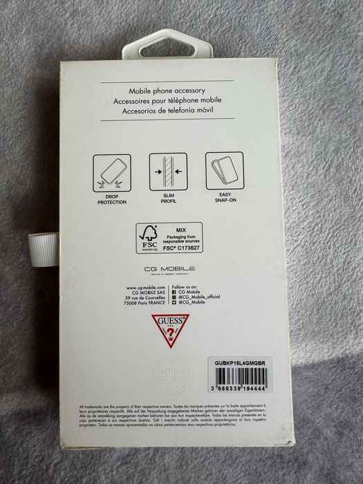Etui plecki GUESS  z klapka iPhone 15 pro