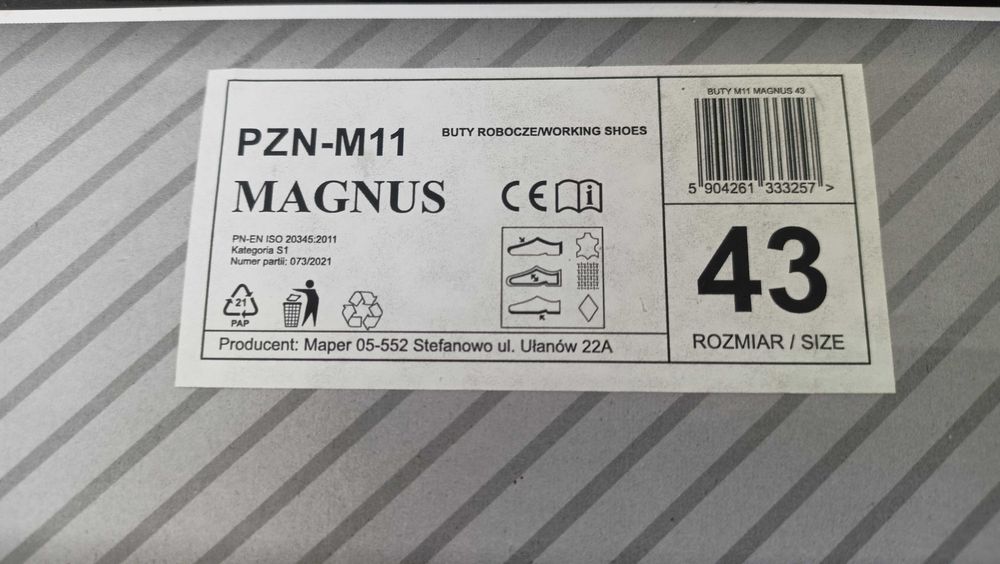 Nowe Buty Robocze roz.43 i 42