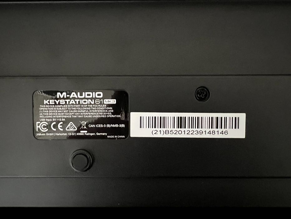 Midi-клавіатура M-Audio Keystation 61 MK3