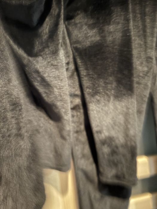 Czarny dres welurowy bluzka spodnie rozm 38/40