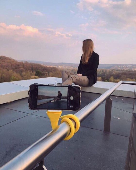 Гнучкий монопод селфіпалка штатив тримач для смартфона