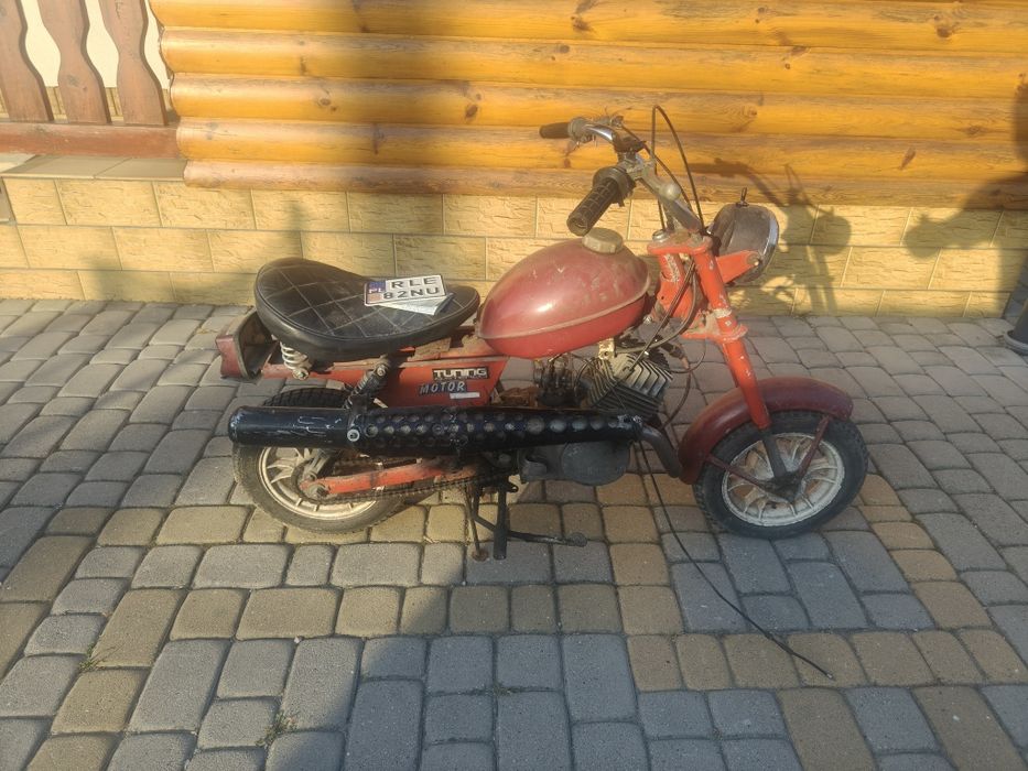 Motorynka romet zarejestrowana biała tablica