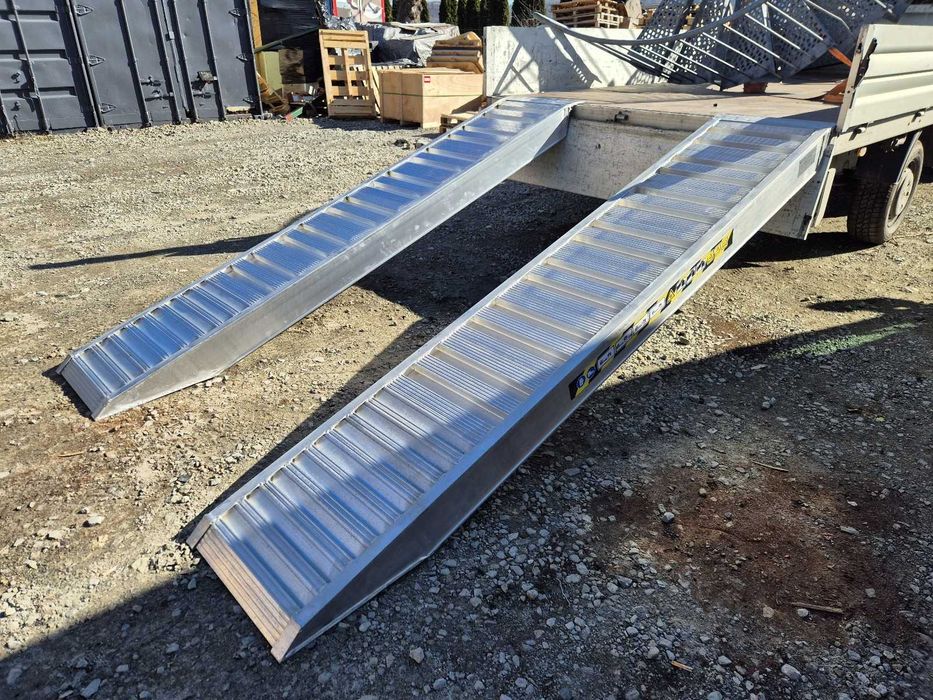 Najazdy aluminiowe 1m-5m do 25t. Włoska jakość,dostawa,znak CE