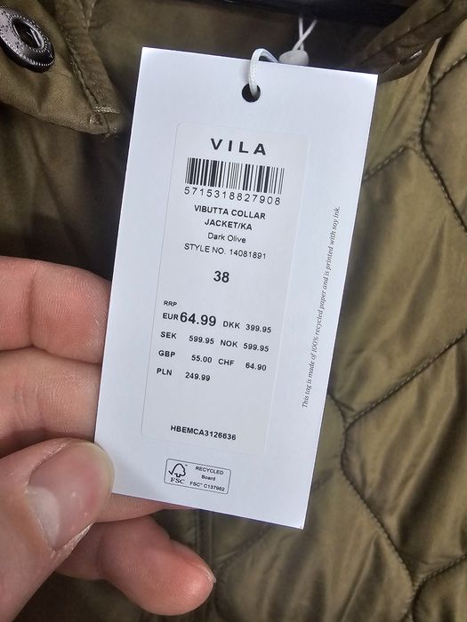 Kurtka pikowana Vila