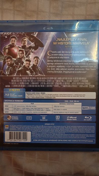 Film Avengers Koniec Gry blu-ray