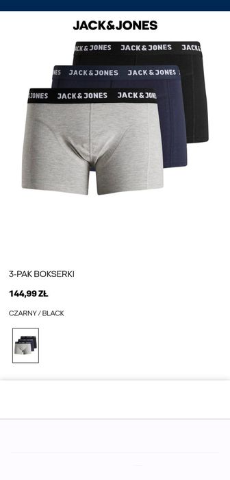Bokserki Jack&Jones- 3 PACK Men's Boxers Size L