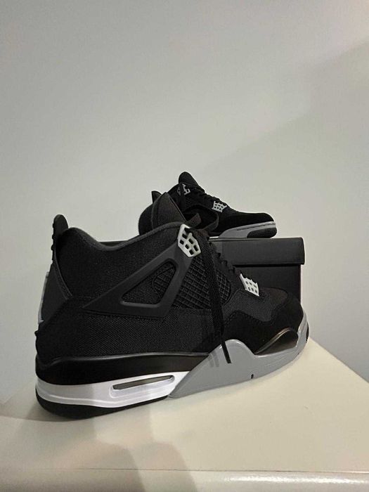 Buty nike air jordan 4 black canvas