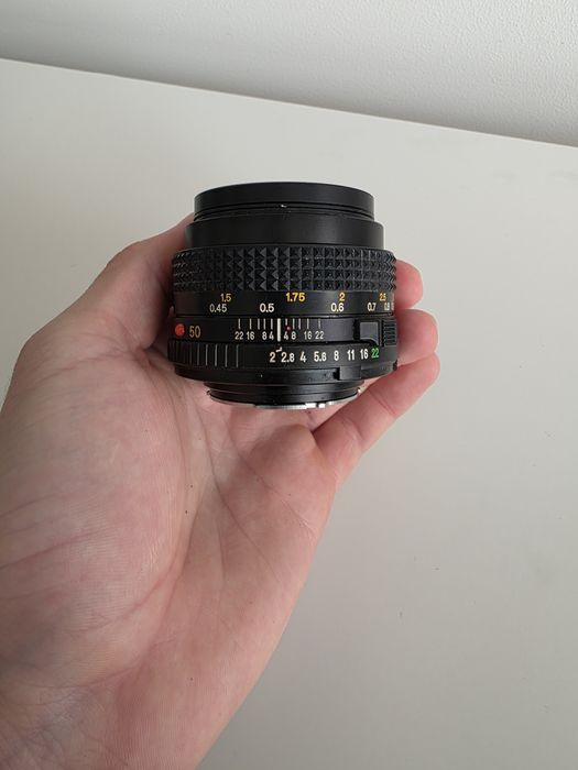 Obiektyw Minolta MD 50mm 1:2