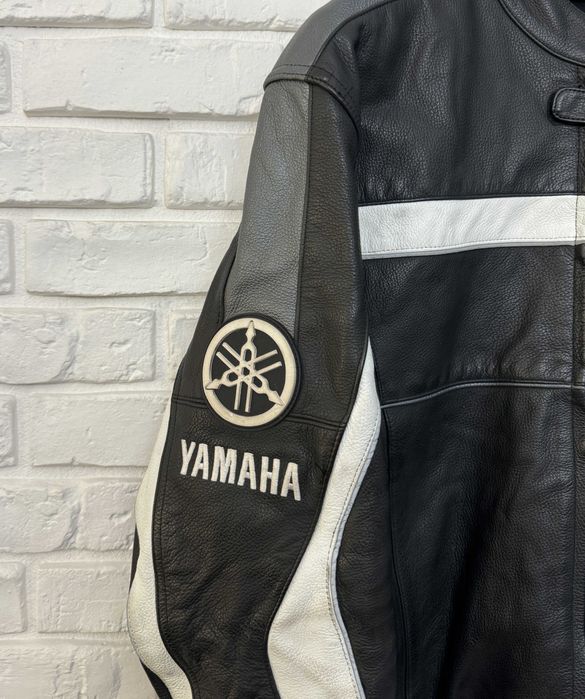 Kurtka Skórzana Geniune Yamaha Racing Leather Jacket Moto Logo 52