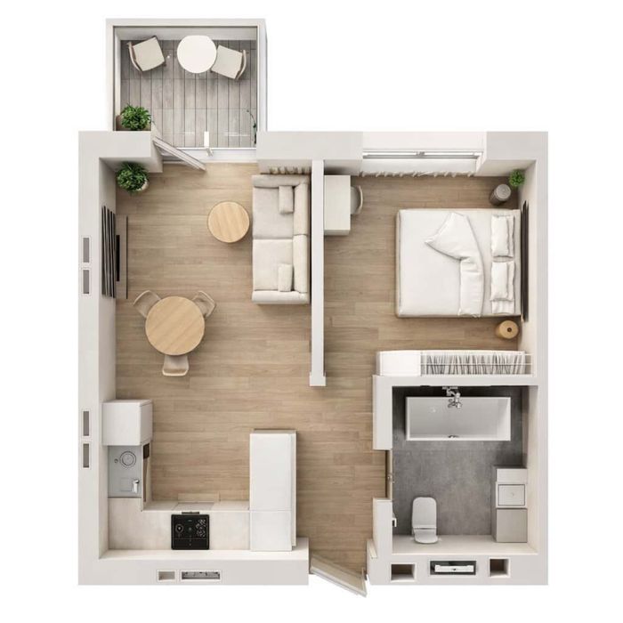 1-кімнатна квартира, ЖК «Субурбія», Квасилів, м. Рівне