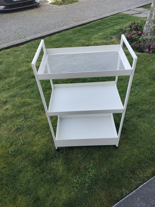 Carrinho IKEA NISSAFORS branco em bom estado