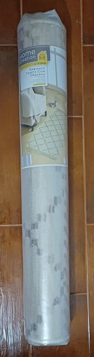 Decoração - Tapete de quarto ou sala, cor bege / caqui, NOVO