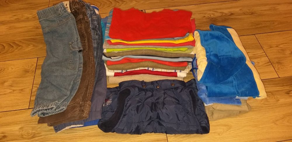 Ubranka dla chłopca r.80/86 30 sztuk