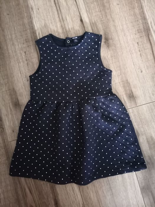 Elegancka ciepła sukienka Kiabi i Obaibi roz. 92  - Komplet - Nowe