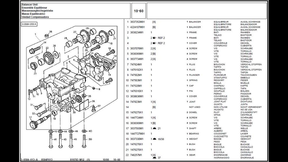 Massey Ferguson 6110 , 6120 , 6130 , 6140 , 6150 , 6160 katalog części