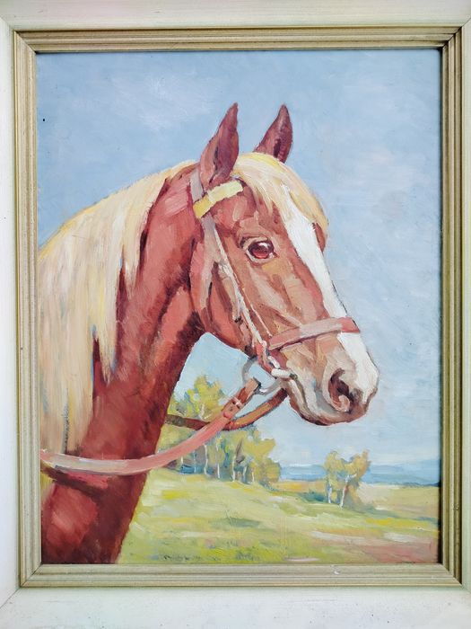 Obraz olejny ręcznie malowany Koń konie