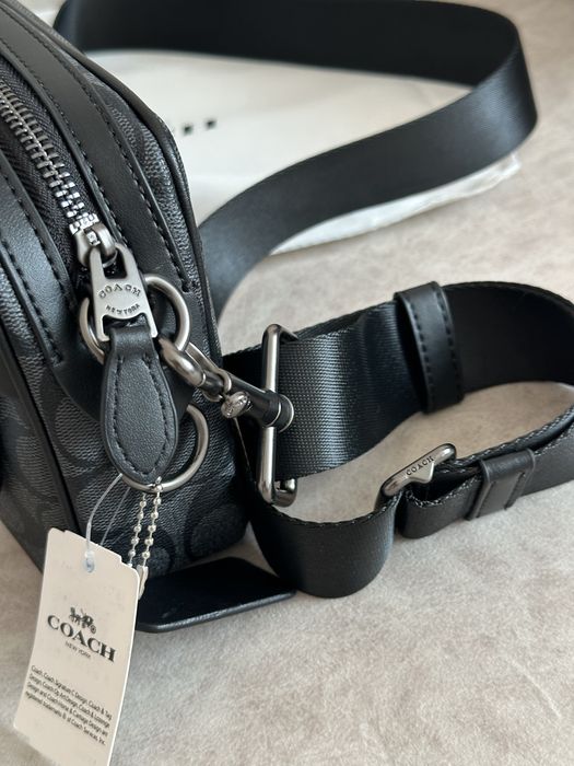 Сумка Coach | Месенжер коуч коач | шкіряний через плече