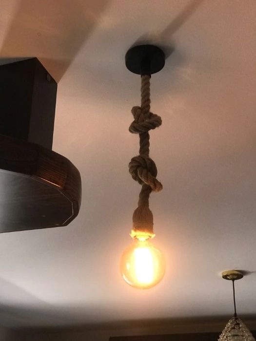 Канатний світильник із канату Канатный светильник Дріт у канаті