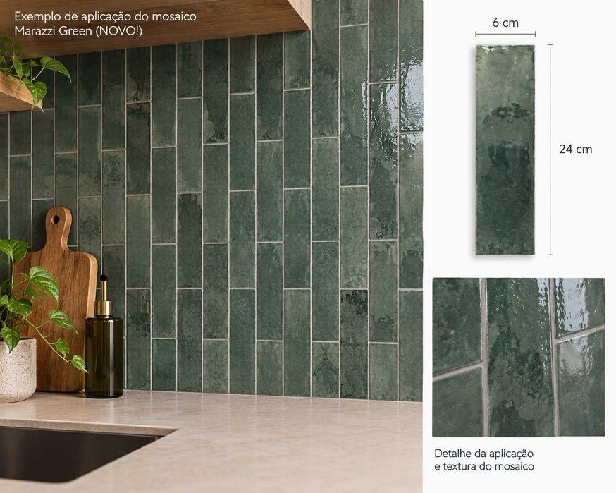 Mosaico MARAZZI Green (NOVO!) - 24,35 m²