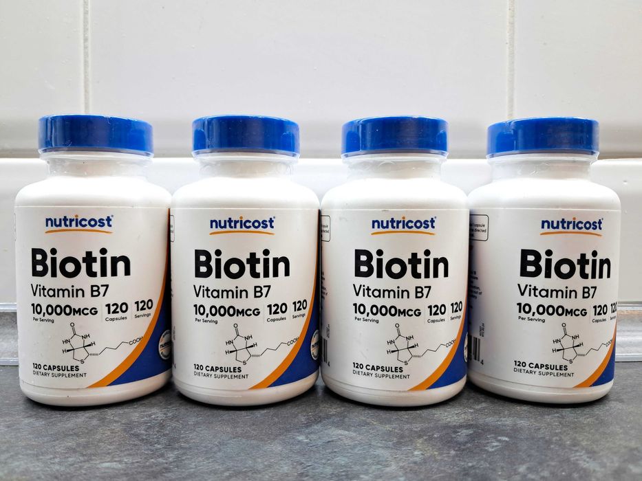 Nutricost, Biotin 10000 мкг (120 капс.), биотин, біотин