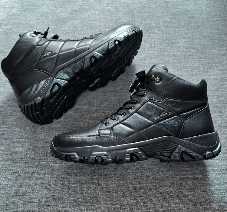 Чоловічі зимові натуральні черевики великого розміру батал 46 47 48 49