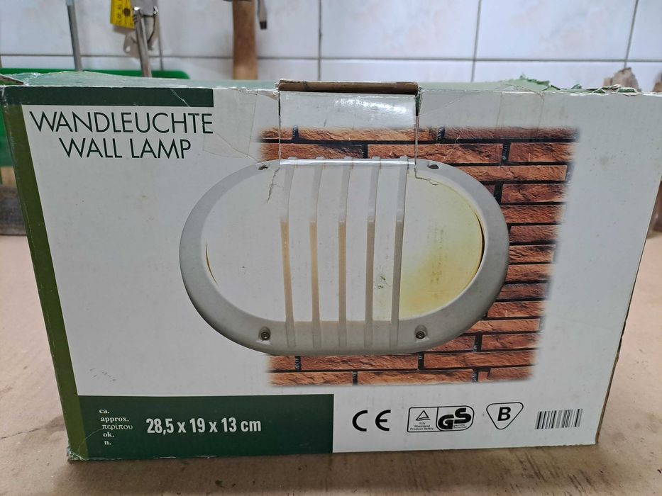 Halogen Lampa ścienna Wandleuchte wall lamp 28,5x19x13 cm nowa e27