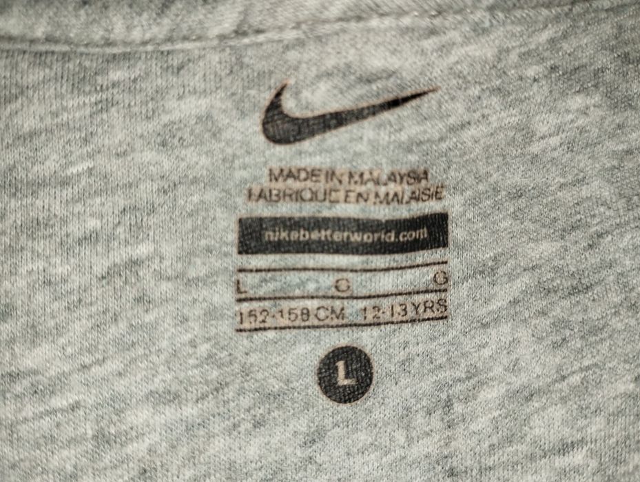 Оригінальне голубе худі Nike / Світла толстовка Найк (Розмір L)