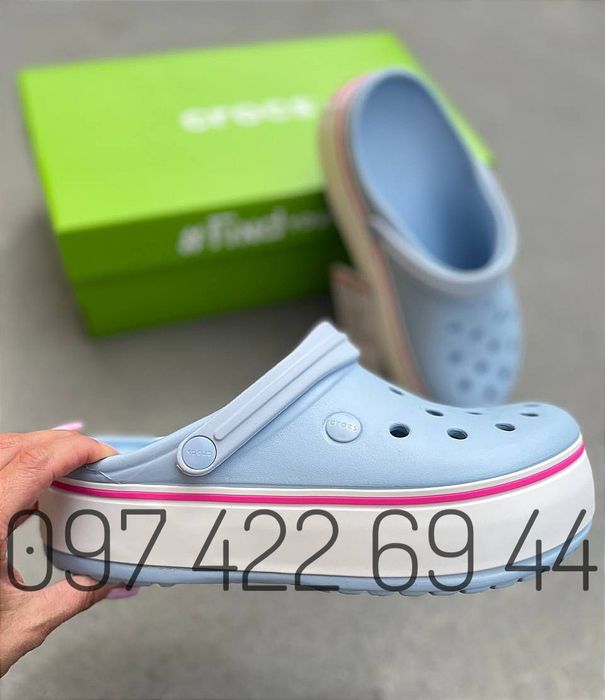 Хіт Сезону Crocs на платформі Crocs Crocband Platform На Платформі