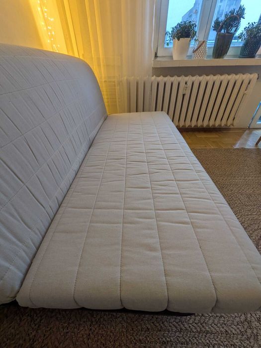 IKEA LYCKSELE sofa 2-osobowa, materac Murbo, pokrycie Knisa jasnoszare