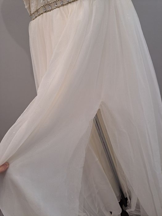 Suknia ślubna 40 42 z rozporkiem szyta na miarę