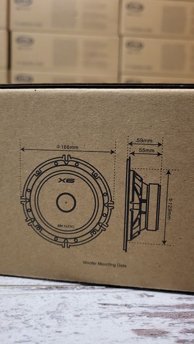 16см Boschmann F-628-X6 компонентна акустика, динаміки, колонки в авто