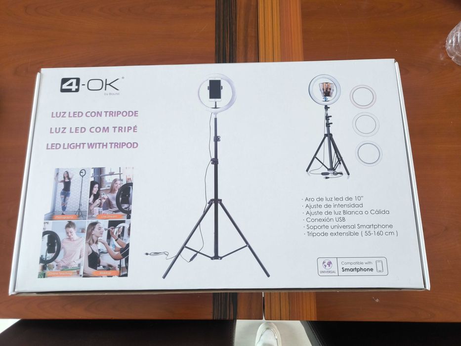 Ring Light com tripé