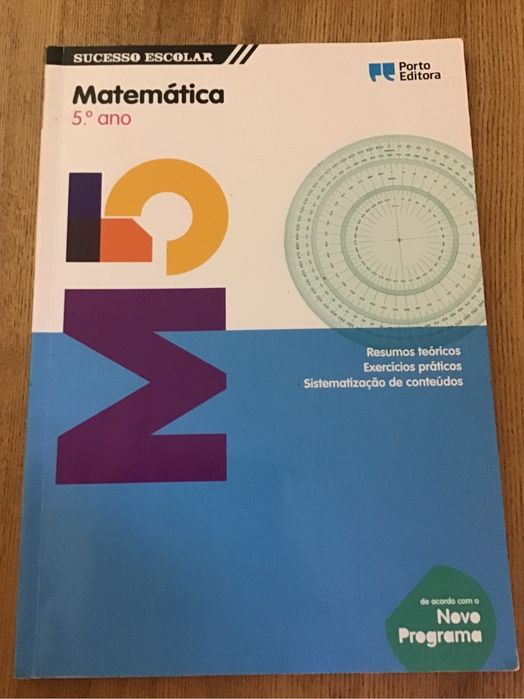 Dois livros de exercícios de Matemática, 5.º ano