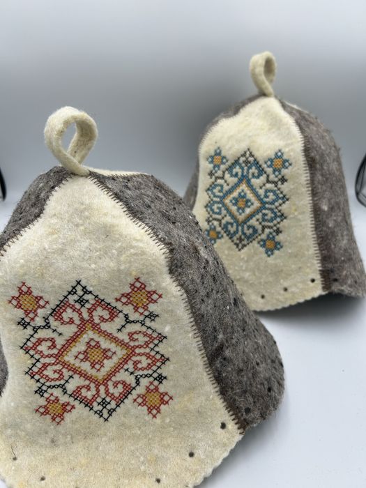 Czapka do sauny welniana, cena za 2 sztuki