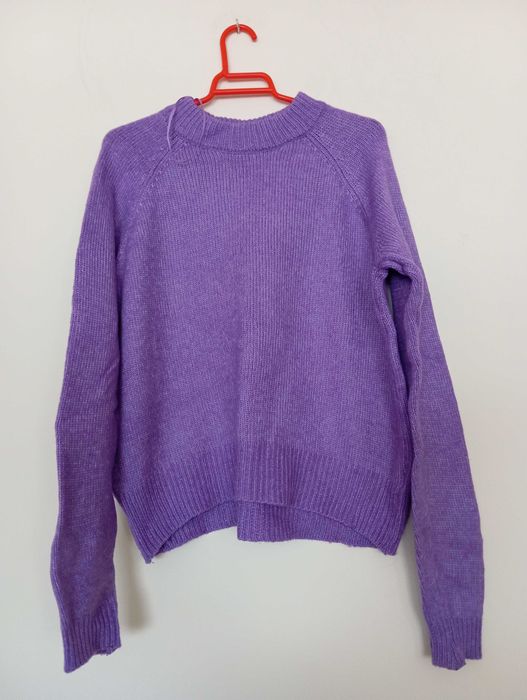 Camisola de malha lilás