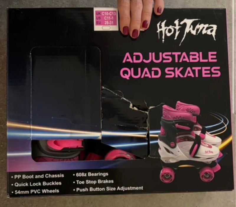 Patins 4 rodas menina