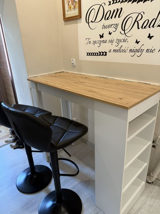 Stolik barowy kuchenny barek dąb artrisan Mohito