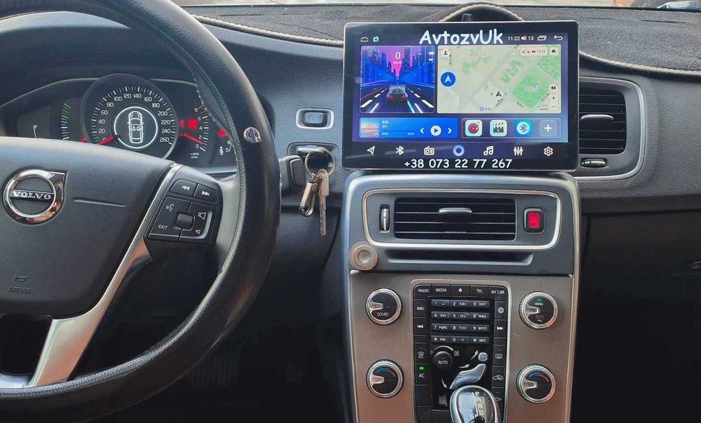 Магнітола S60 V60 Volvo XC70 вольво с60 в60 хс70 CarPlay Android 15